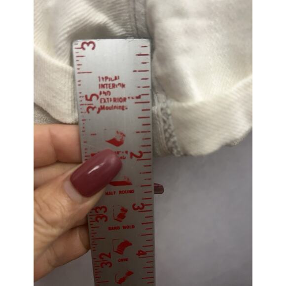 Free P We The Free People Women Romeo Roll Cuff Button Fly Shorts Size 26 White - Picture 11 of 15